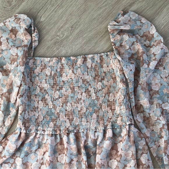 Aritzia Wilfred Tempest Mini Dress Floral Print – Size M - Picture 5 of 9